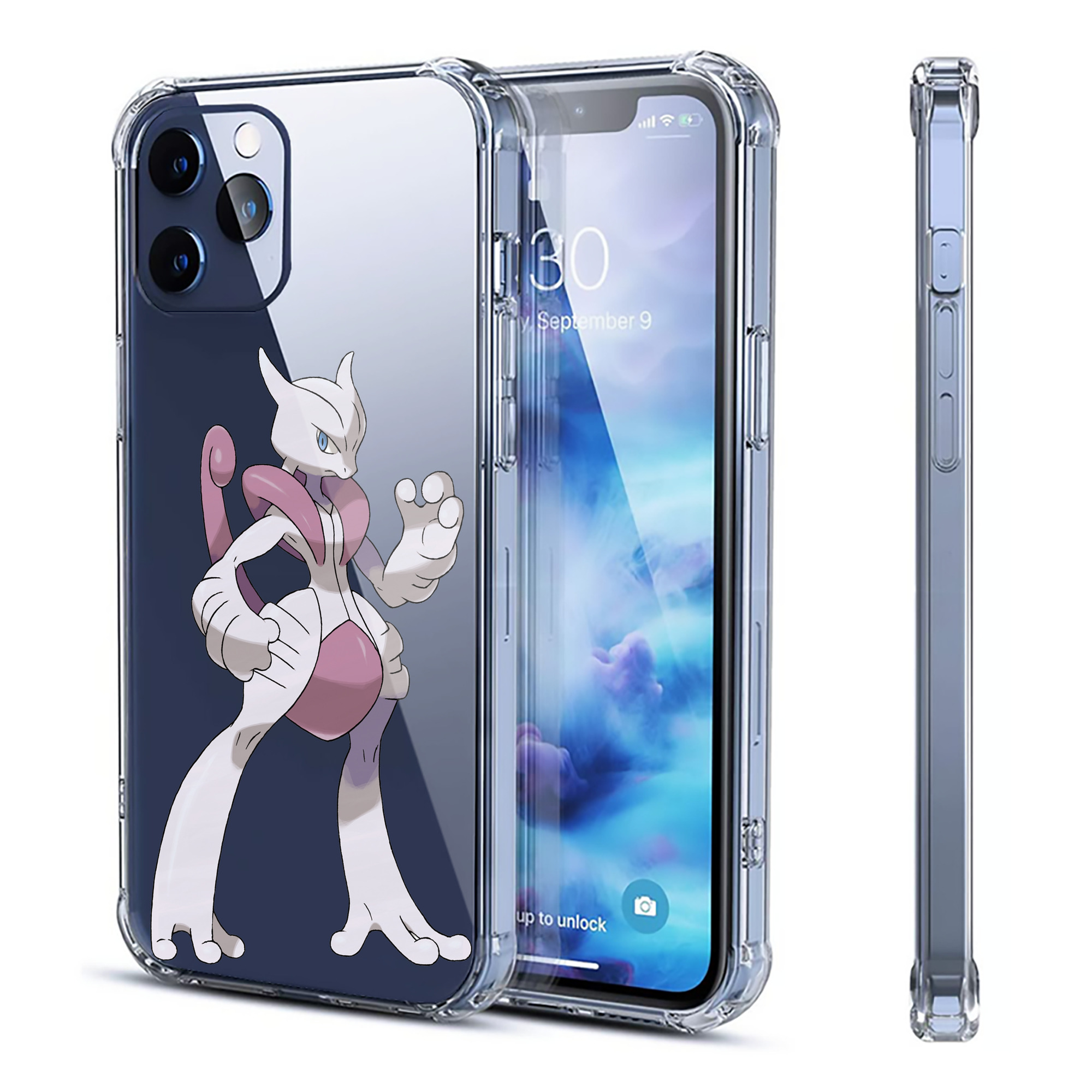 （画像用） ポケットモンスター Pokémon 【iPhone 12シリーズ対応】透明スマホケース（クリアソフトケース）